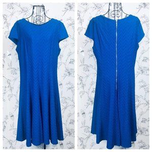 Jessica Howard Blue A-Line Dress: 14